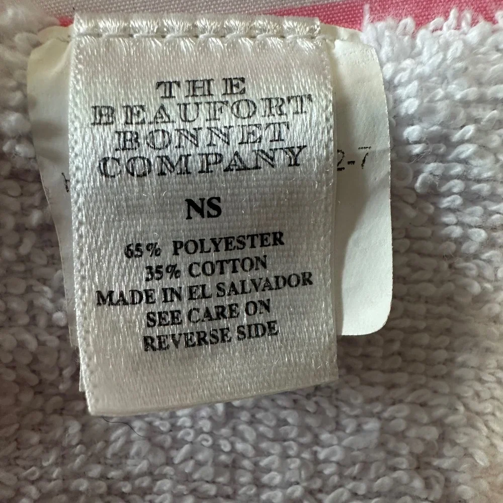 Beaufort Bonnet‎ Company Kids Beach Towel Pink White Striped Terry Cloth